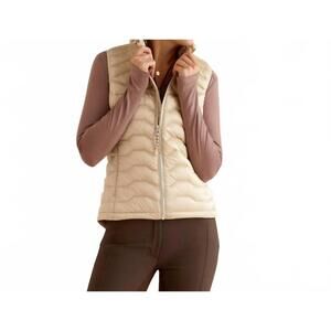 NEW ARIAT ideal down vest in iridescent summer sand